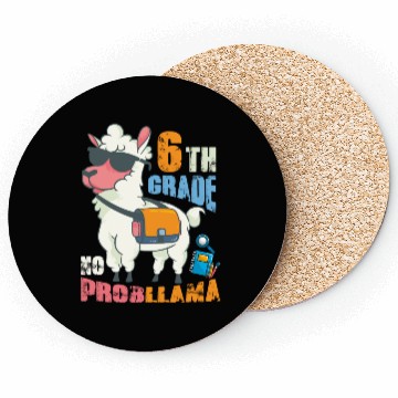 Discover 6th Grade No Probllama Back To School Llama Coasters