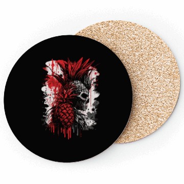 Discover scary pineapple punk Coasters