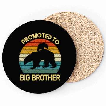 Discover Promoted to big brother Bear Gift, baby birthday Coasters