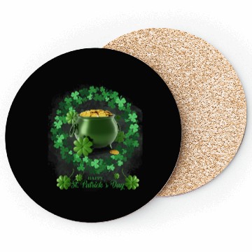 Discover Irish Shamrock St Patrick's Day Cool Coasters