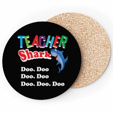 Discover Teacher Coasters Preschool Teacher Shark Funny