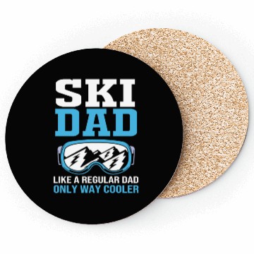Discover Fathers Day Skiing Ski Dad Skier Goggle For Men Coasters