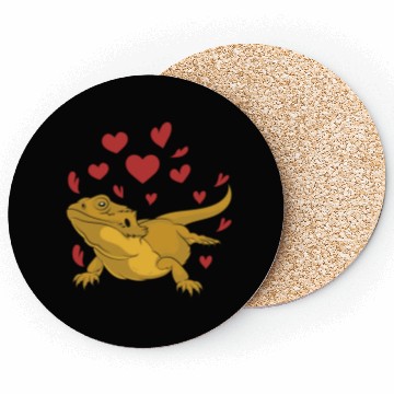 Discover Animal Bearded Dragon Lover Reptile Bearded Dragon Coasters