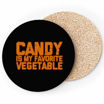 Discover Candy Is My Favorite Vegetable 2 Coasters