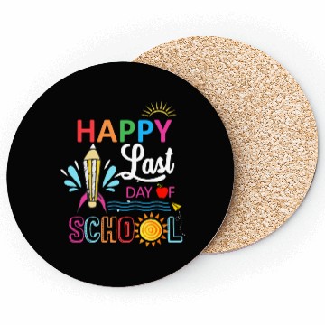 Discover Happy Last Day Of School Teacher Boys Girls Kids Coasters