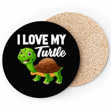 Discover I Love My Turtle Coasters