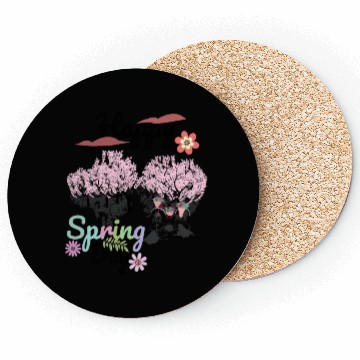 Discover Seasons Greetings for Spring, Happy Spring Graphic Coasters