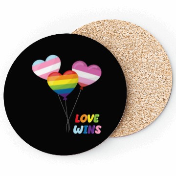 Discover Pride LGBTQ. Statement Coasters