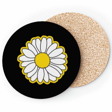 Discover yellow daisy flower Coasters