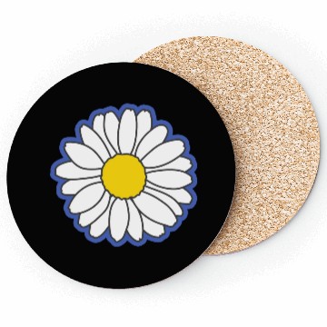 Discover blue daisy flower Coasters
