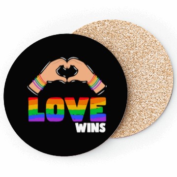 Discover Pride LGBTQ. Statement Coasters