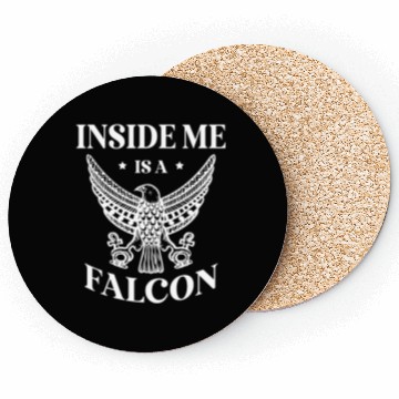Discover Inside Me Is A Falcon Bird Owner Falconry Coasters
