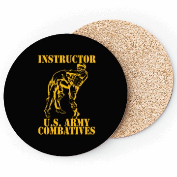Discover Army Combatives Knee Instructor Gold Coasters