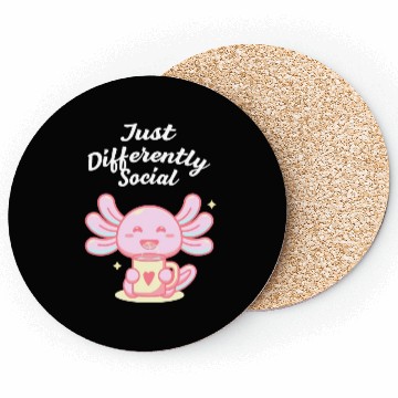 Discover Just Differently Social Nerd Introvert Weird Antis Coasters