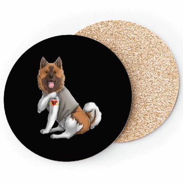 Discover American Akita I Love Mom Tattoo Dog Mothers Day Coasters