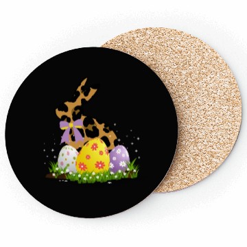 Discover Easter Bunny Leopard Easter egg Rabbit Easter Day Coasters