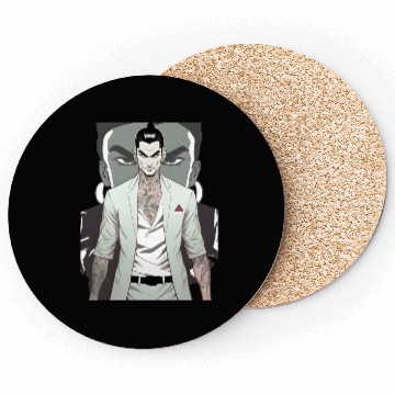 Discover Japan Yakuza Greeny Face Coasters