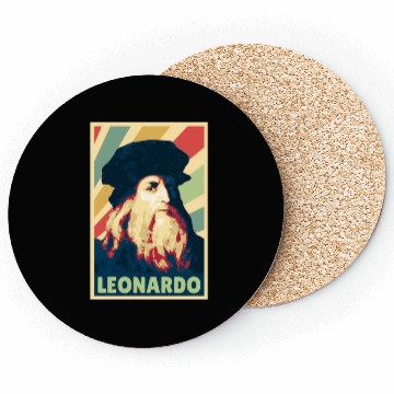 Discover Leonardo Da Vinci Vintage Colors Coasters