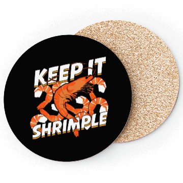 Discover Keep It Shrimple Shrimp Seafood Lover Coasters