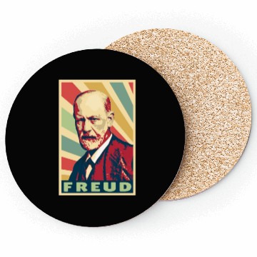 Discover Sigmund Freud Vintage Colors Coasters