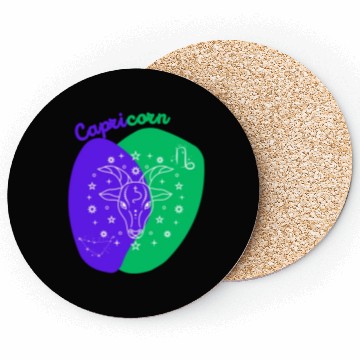 Discover Cosmic Climb A Minimalist Capricorn Design Coasters
