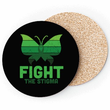 Discover Fight The Stigma Butterfly Mental Health Coasters