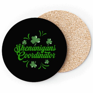 Discover Shenanigans Coordinator Saint Irish St.Patrick's Coasters