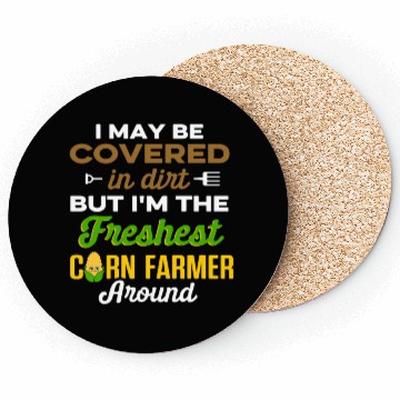 Discover Corn Agriculture Crops Farming Farmer Coasters