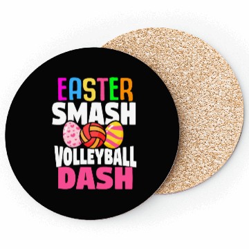Discover Easter Volleyball Bunny Holiday Rabbit Sport Coasters
