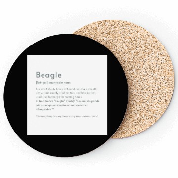 Discover Beagle Definition PTBW Coasters