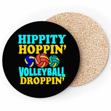 Discover Easter Volleyball Bunny Holiday Rabbit Sport Coasters
