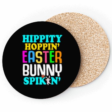 Discover Easter Volleyball Bunny Holiday Rabbit Sport Coasters
