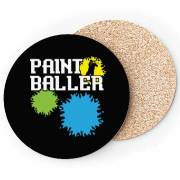 Discover Paintball Paint Gun Paintball Player Paintballer Coasters