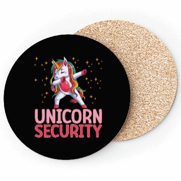Discover Unicorn Security Funny Unicorn Dabbing Birthday Coasters