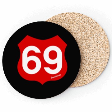 Discover Roadsign 69 Coasters