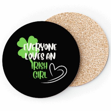 Discover everyone loves an irish girl Coasters