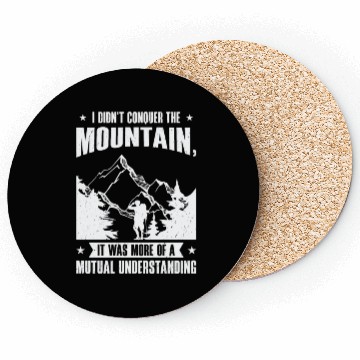Discover Hiking Camping Mountain Hiker Coasters