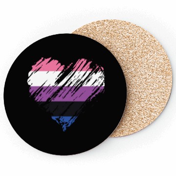 Discover Pride LGBTQ. Statement Coasters