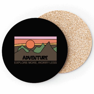 Discover Mountains Nature Adventure Outdoor Coasters