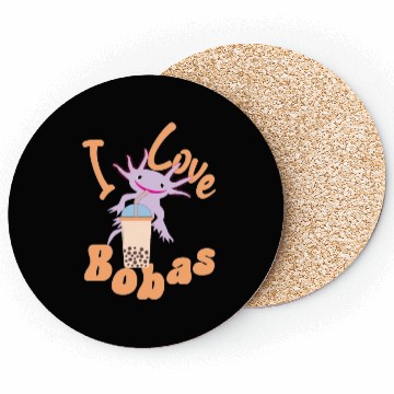 Discover boba axolotl Coasters