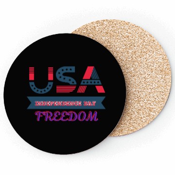 Discover Pride Gift For Lovers USA Independence Day Coasters