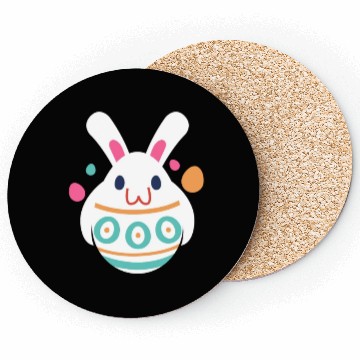 Discover Easter Rabbit Egg Easter Holiday Bunny Coasters