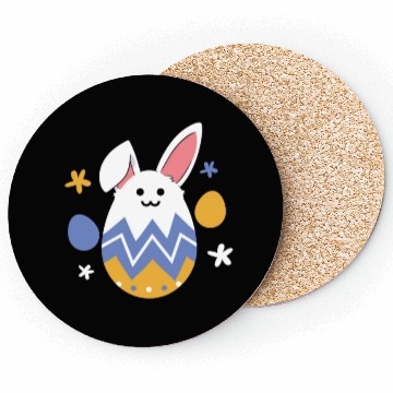 Discover Easter Rabbit Egg Easter Holiday Bunny Coasters
