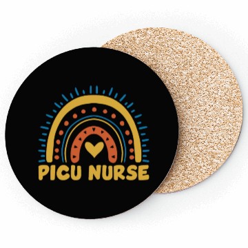 Discover Cute PICU Nurse Rainbow Coasters