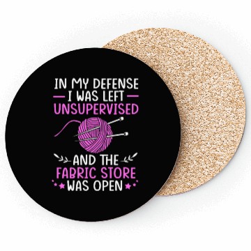 Discover I Was Left Unsupervised Sewing Cross Stitch Coasters