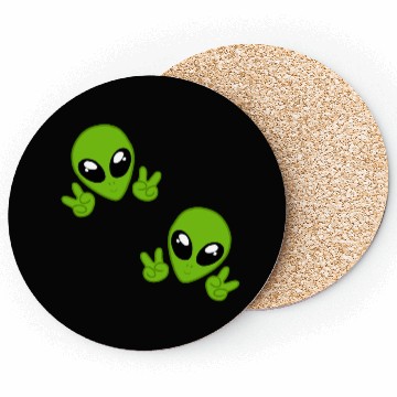 Discover cute aliens chibi Coasters