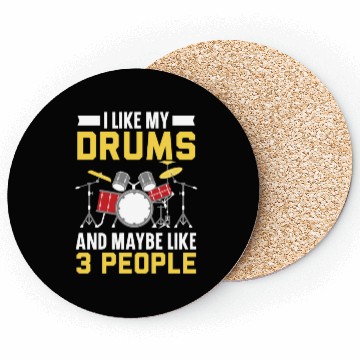 Discover Drummer Musical Instrument Musician Drum Player Coasters