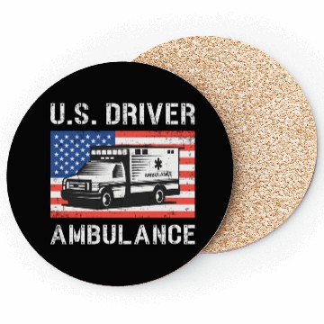 Discover Us Driver Ambulance Driver Paramedic Emergency Coasters