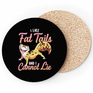 Discover I Like Fat Tails Funny Leopard Gecko Coasters