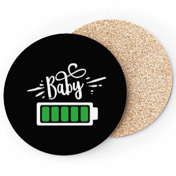 Discover Baby Battery Pregnancy Gift Coasters